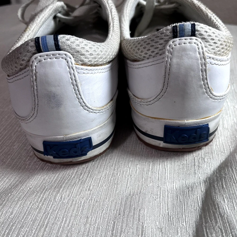 Keds‎ Spirit Leather Sneakers white womens 7.5 walking comfort tennis shoes